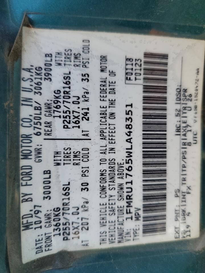 1FMRU1765WLA48351 1998 Ford Expedition