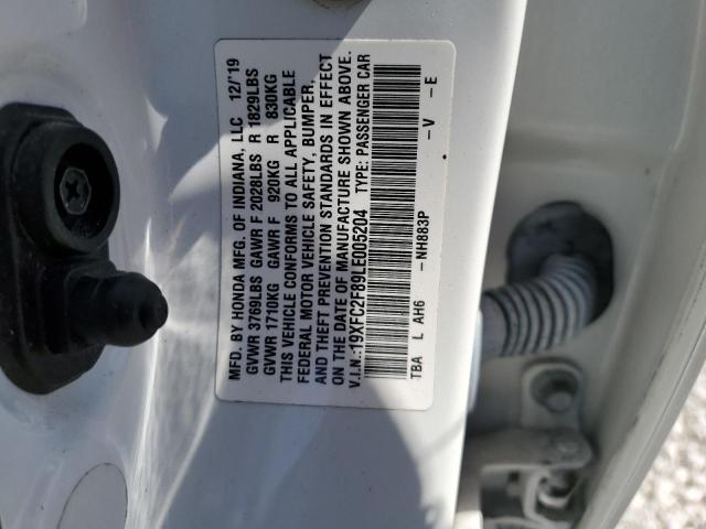 2020 HONDA CIVIC SPOR - 19XFC2F89LE005204