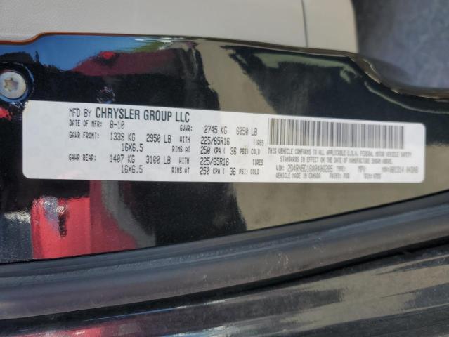 2010 Dodge Grand Caravan Sxt VIN: 2D4RN5D16AR406285 Lot: 54182704