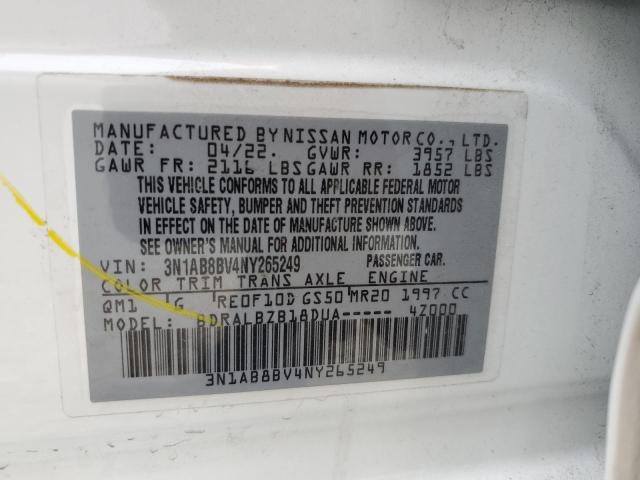 2022 Nissan Sentra S VIN: 3N1AB8BV4NY265249 Lot: 55681974