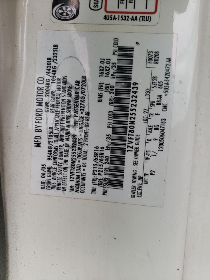 1ZVFT80N255232439 2005 Ford Mustang