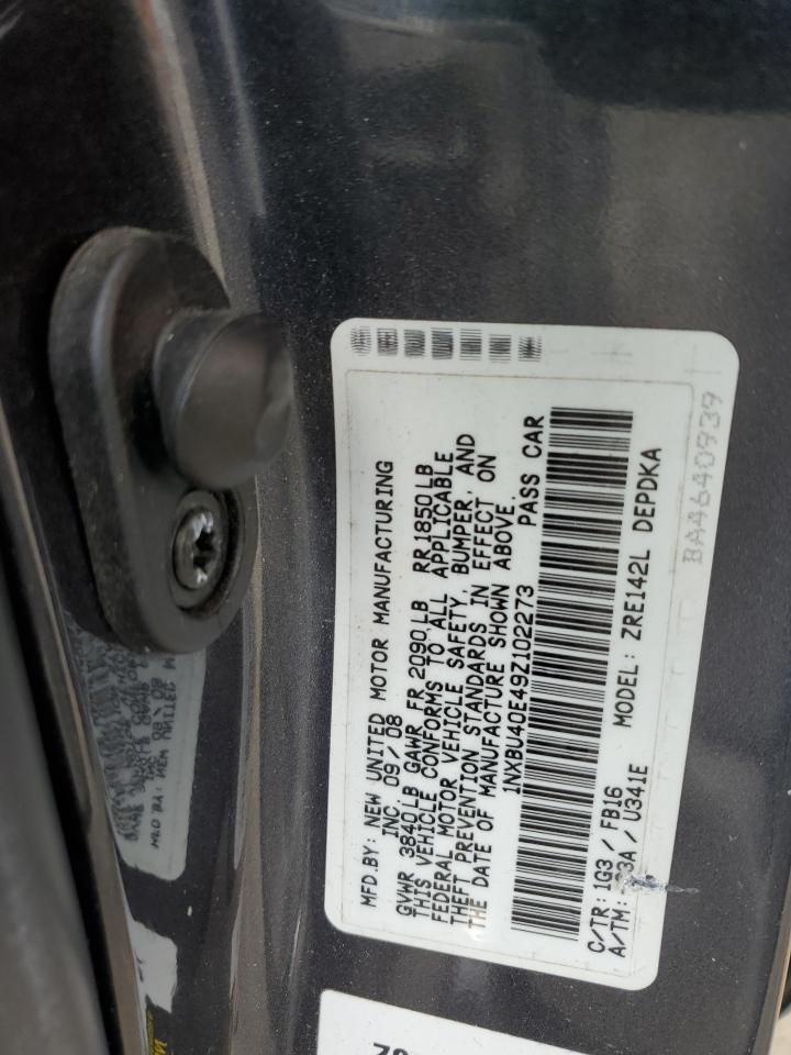 1NXBU40E49Z102273 2009 Toyota Corolla Base