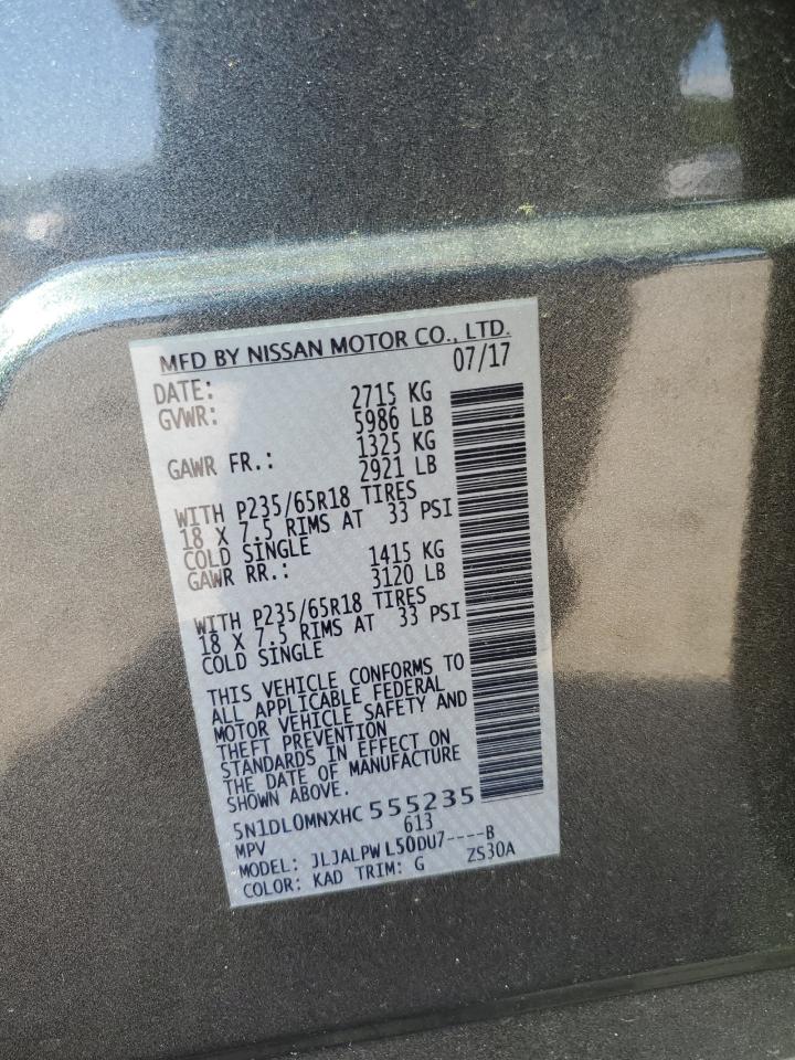 5N1DL0MNXHC555235 2017 Infiniti Qx60