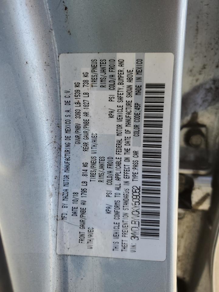 3MYDLBYV0KY509052 2019 Toyota Yaris L