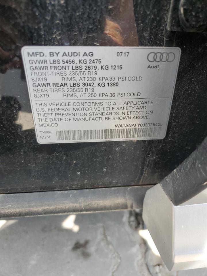 WA1ANAFY0J2025425 2018 Audi Q5 Premium