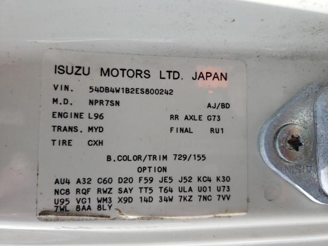 2014 Isuzu Npr VIN: 54DB4W1B2ES800242 Lot: 55327954