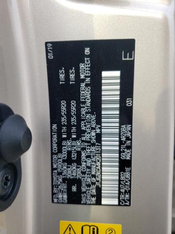2019 LEXUS RX 350 L - JTJGZKCA4K2011317