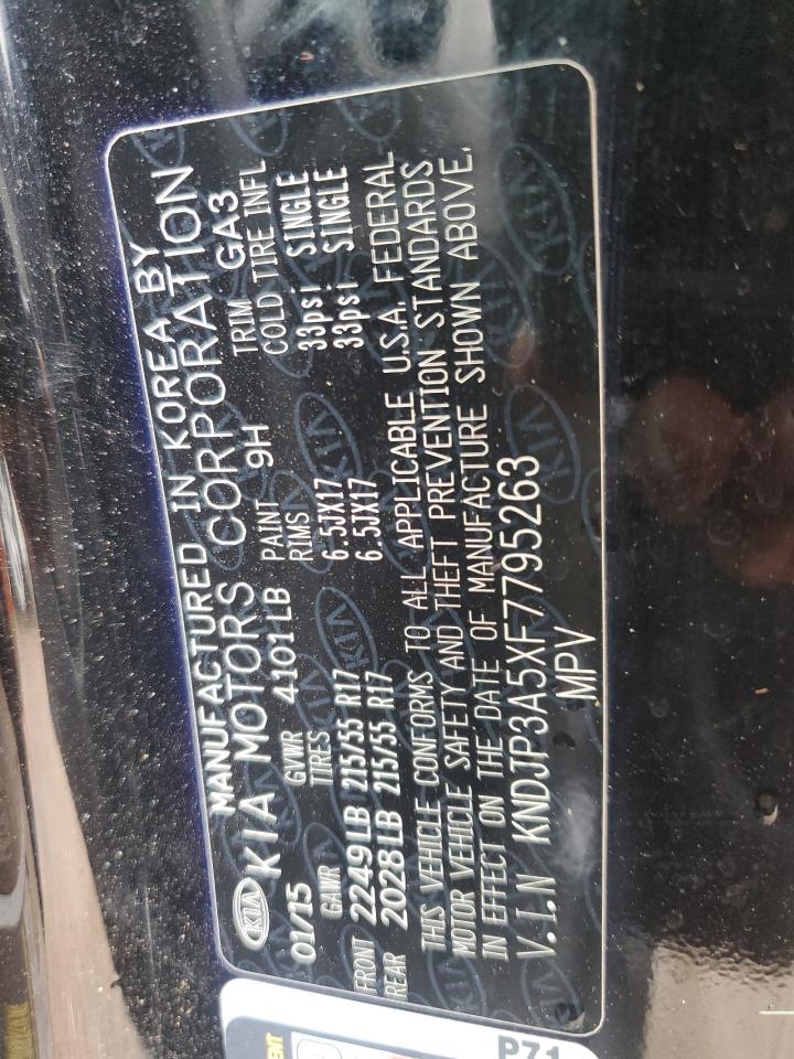 KNDJP3A5XF7795263 2015 Kia Soul +