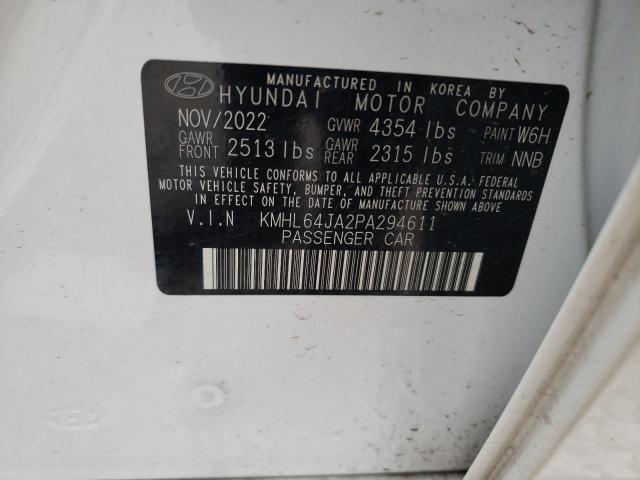 2023 Hyundai Sonata Sel VIN: KMHL64JA2PA294611 Lot: 53592884