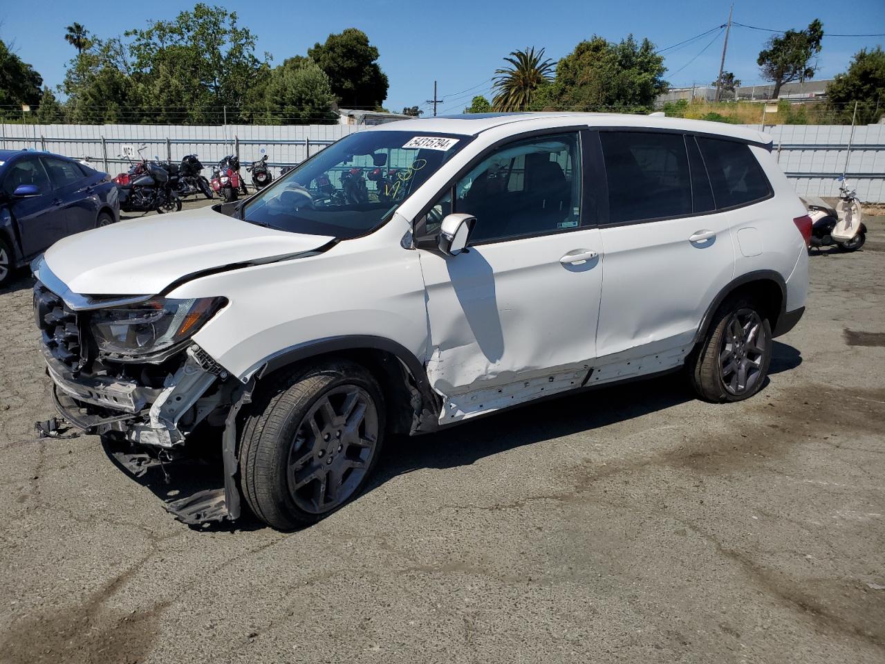 2022 Honda Passport Exl vin: 5FNYF8H52NB005628