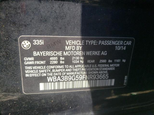 2015 BMW 335 XI - WBA3B9G59FNR93665