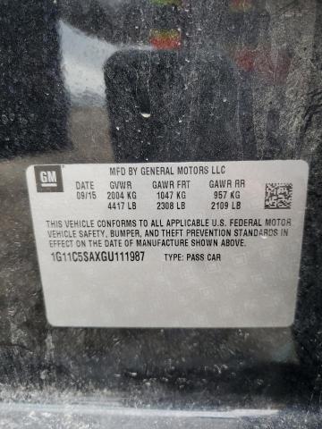 2016 CHEVROLET MALIBU LIM - 1G11C5SAXGU111987