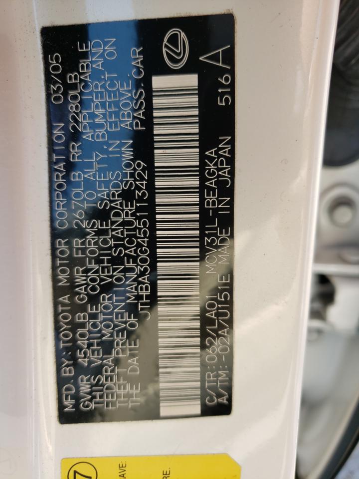 JTHBA30G455113429 2005 Lexus Es 330