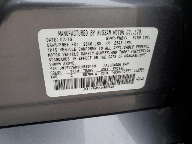 2020 Infiniti Q50 Red Sport 400 VIN: JN1FV7AR9LM660149 Lot: 54702514