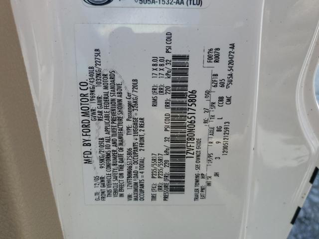 2006 Ford Mustang VIN: 1ZVFT80N065175806 Lot: 56103624