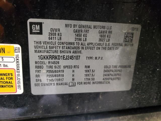 2014 GMC Acadia Slt-1 VIN: 1GKKRRKD1EJ245107 Lot: 54672294