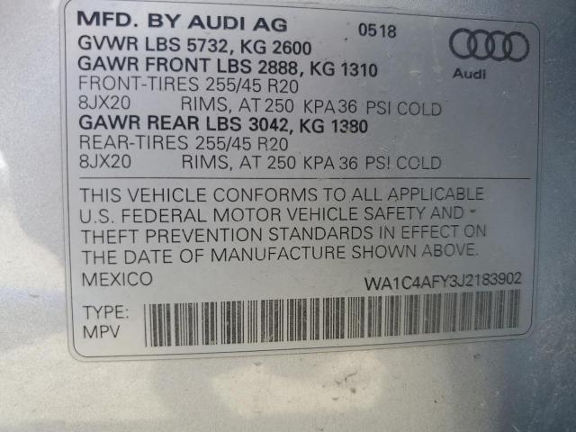 2018 AUDI SQ5 PRESTI - WA1C4AFY3J2183902