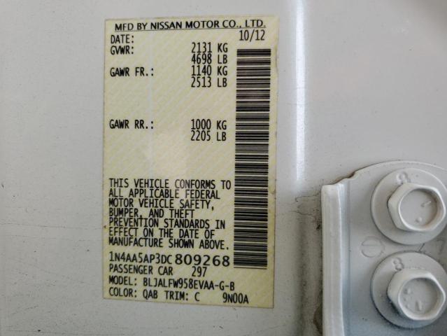 2013 Nissan Maxima S VIN: 1N4AA5AP3DC809268 Lot: 56097124