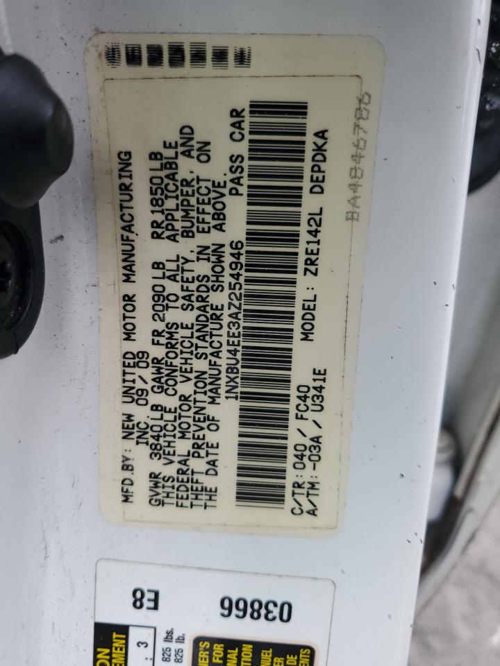 1NXBU4EE3AZ254946 2010 Toyota Corolla Base