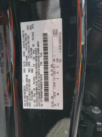 2022 Ford F450 Super Duty VIN: 1FT8W4DTXNED70315 Lot: 56221084