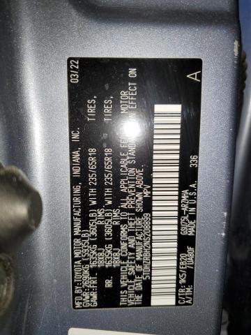 2022 TOYOTA HIGHLANDER - 5TDHZRBH2NS208899