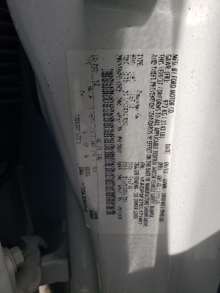 1FADP3F27EL171461 2014 Ford Focus Se