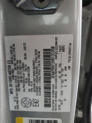 VIN 3FA6P0H75HR135208 2017 Ford Fusion, SE no.13