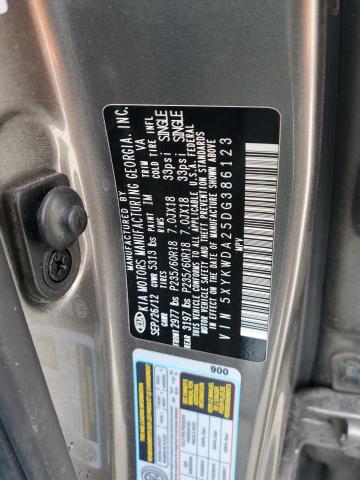 2013 Kia Sorento Sx VIN: 5XYKWDA25DG386123 Lot: 54883874