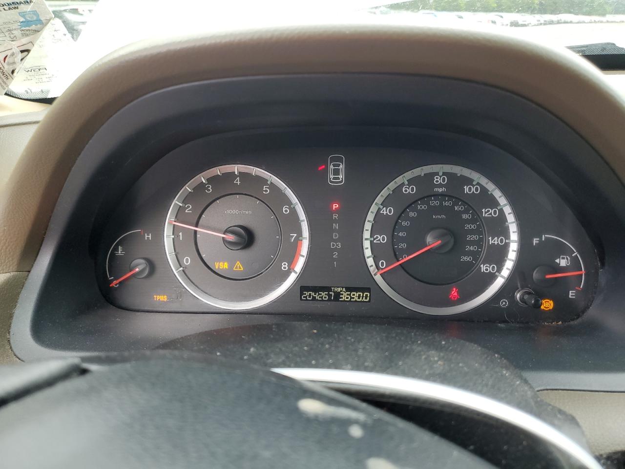 1HGCP26829A111112 2009 Honda Accord Exl