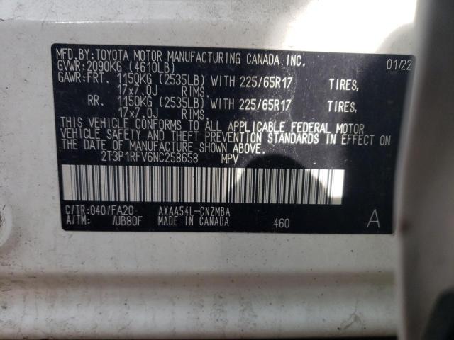 2022 TOYOTA RAV4 XLE - 2T3P1RFV6NC258658