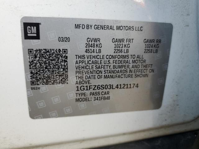 2020 CHEVROLET BOLT EV PR - 1G1FZ6S03L4121174