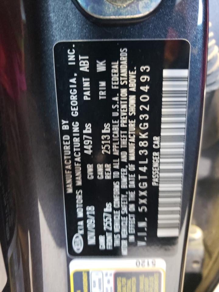 5XXGT4L38KG320493 2019 Kia Optima Lx