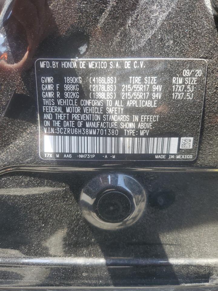 3CZRU6H38MM701380 2021 Honda Hr-V Lx