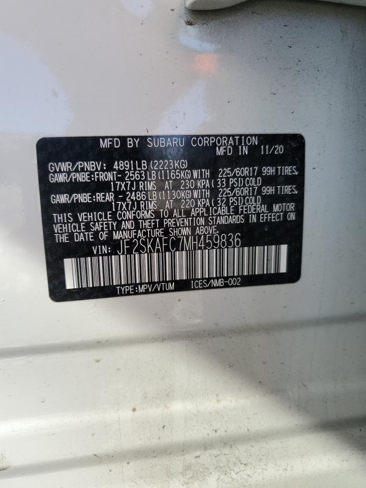 JF2SKAFC7MH459836 2021 Subaru Forester Premium