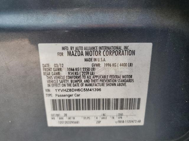 2012 Mazda 6 I VIN: 1YVHZ8DH6C5M41396 Lot: 54520004