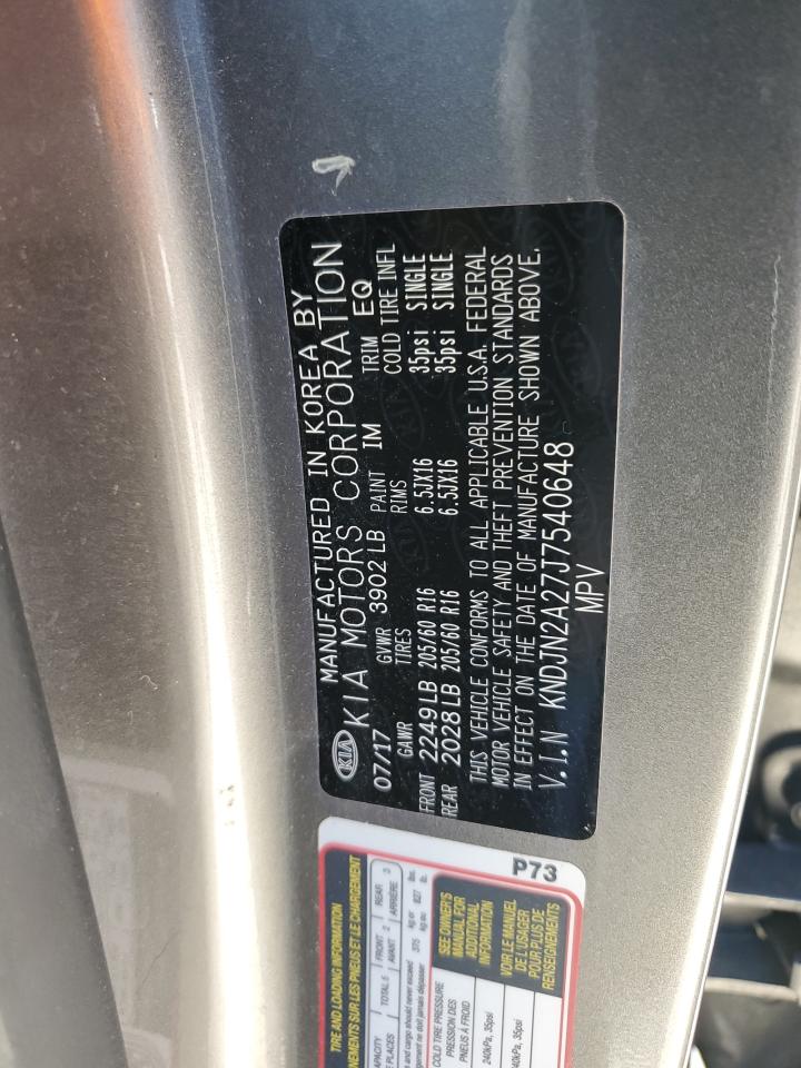 KNDJN2A27J7540648 2018 Kia Soul