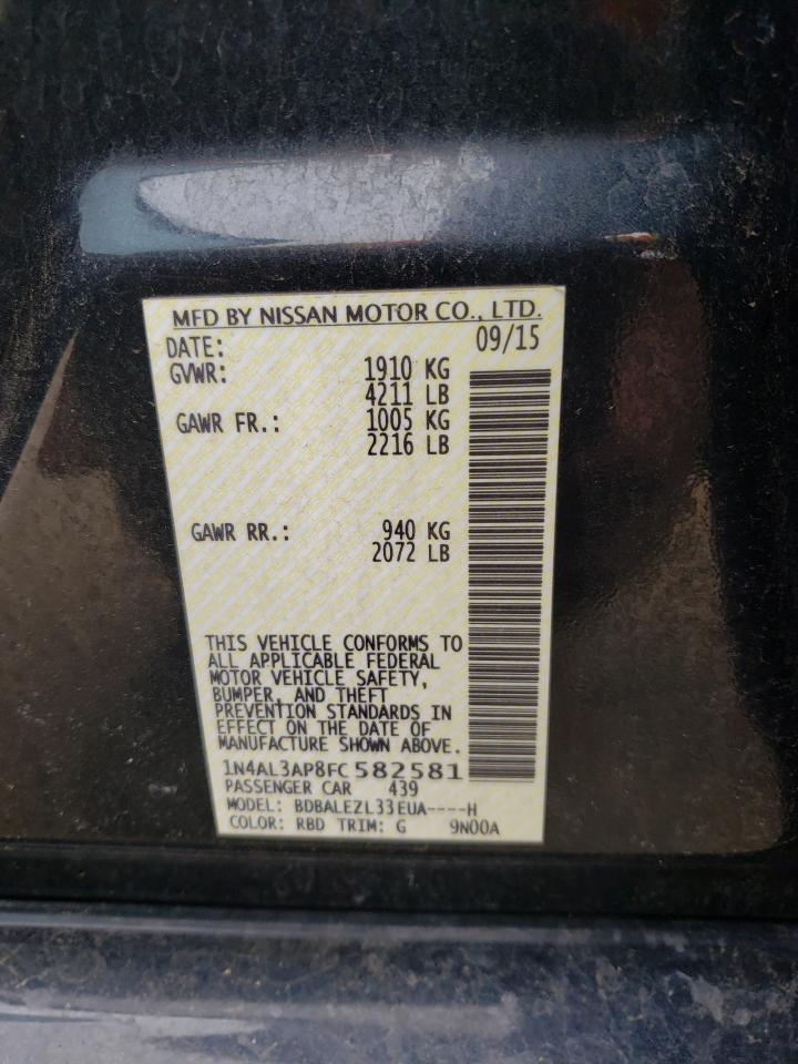 1N4AL3AP8FC582581 2015 Nissan Altima 2.5