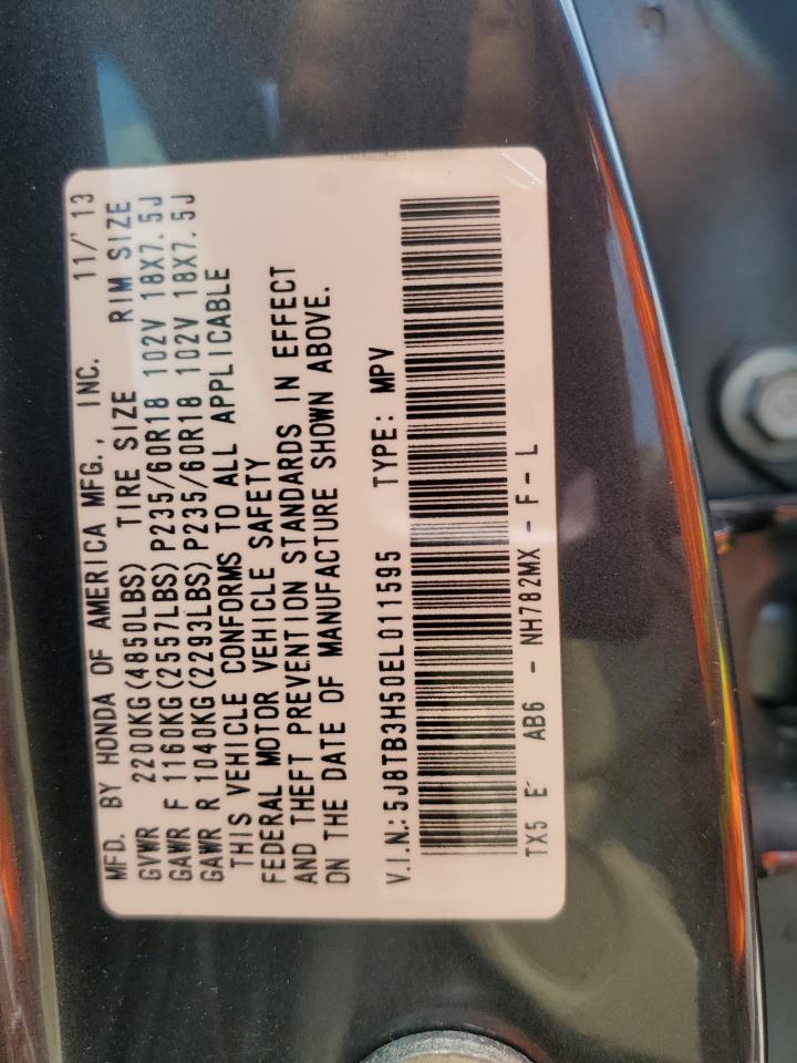 5J8TB3H50EL011595 2014 Acura Rdx Technology