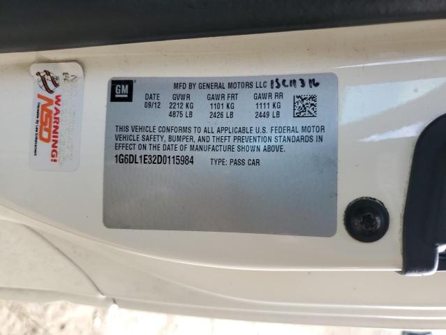 2013 Cadillac Cts Performance Collection VIN: 1G6DL1E32D0115984 Lot: 55696194