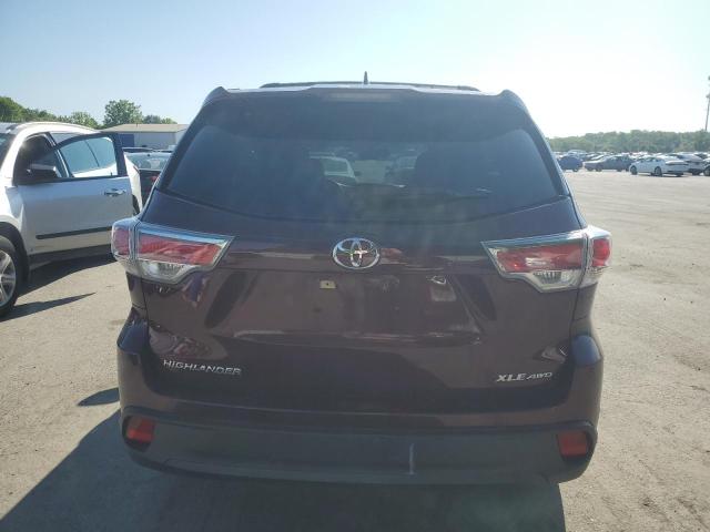 2016 Toyota Highlander Xle VIN: 5TDJKRFH8GS344103 Lot: 56822994