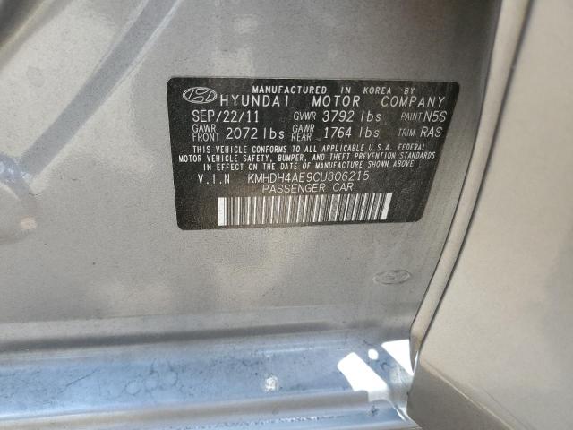 2012 Hyundai Elantra Gls VIN: KMHDH4AE9CU306215 Lot: 55034694