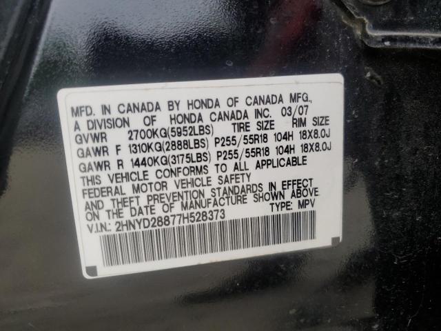 2007 Acura Mdx Sport VIN: 2HNYD28877H528373 Lot: 54169694
