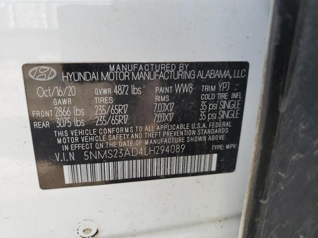2020 HYUNDAI SANTA FE S - 5NMS23AD4LH294089