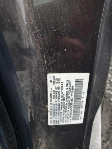 2012 Honda Odyssey Touring VIN: 5FNRL5H95CB040577 Lot: 56227634