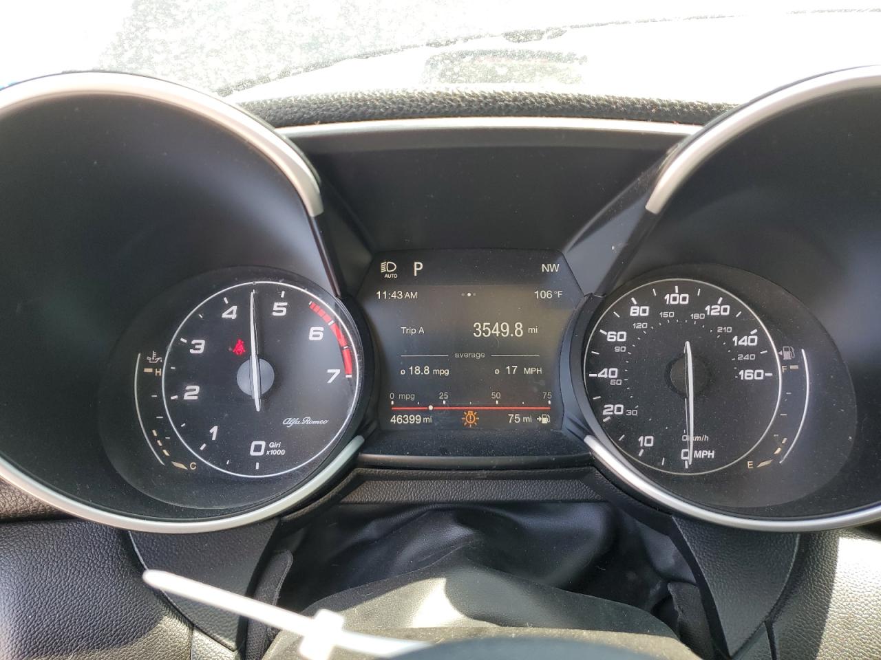 ZARFANBN8K7601041 2019 Alfa Romeo Giulia Ti