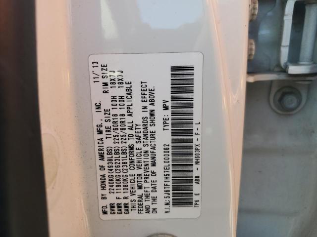 2014 Honda Crosstour Exl VIN: 5J6TF1H57EL000062 Lot: 56461084