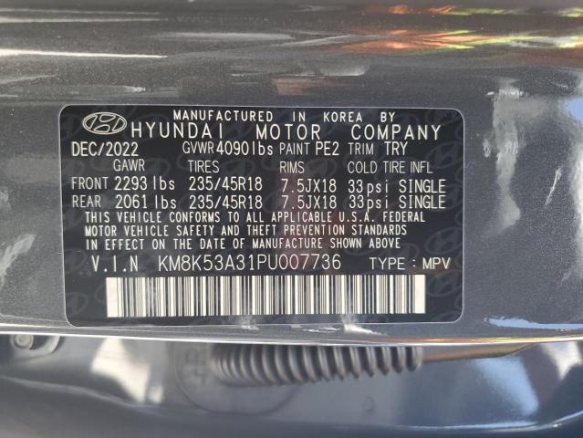 KM8K53A31PU007736 Hyundai Kona LIMIT 13