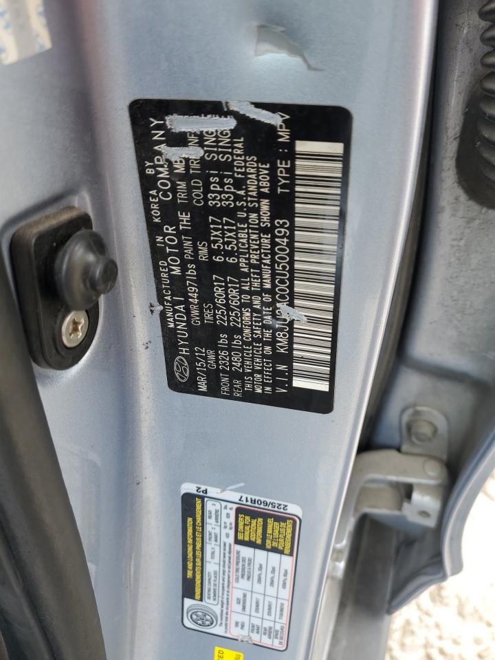 KM8JU3AC0CU500493 2012 Hyundai Tucson Gls