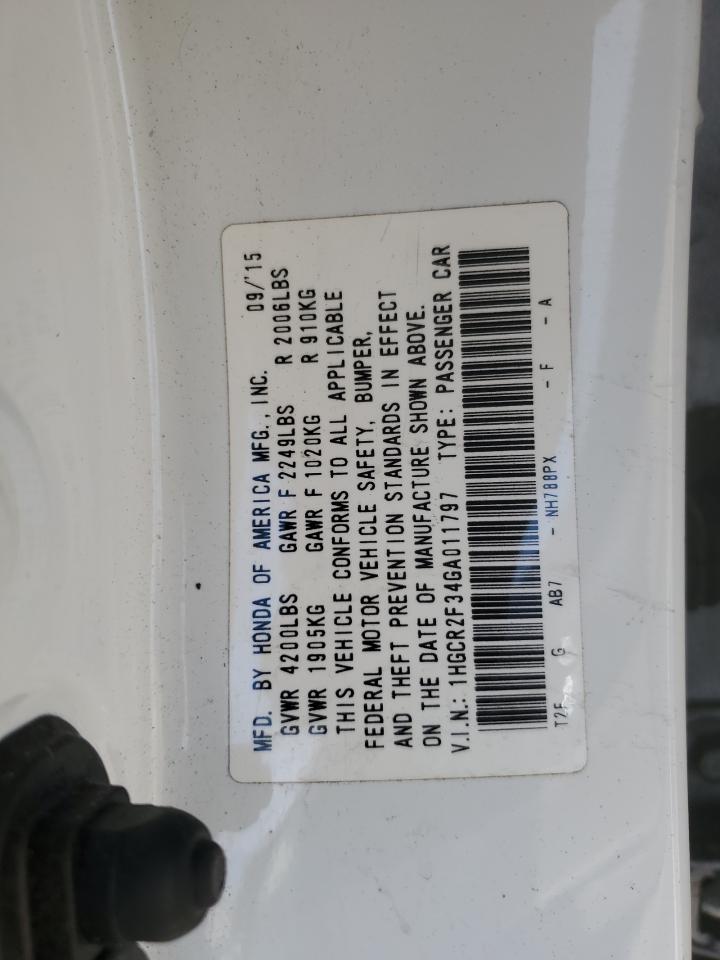 1HGCR2F34GA011797 2016 Honda Accord Lx