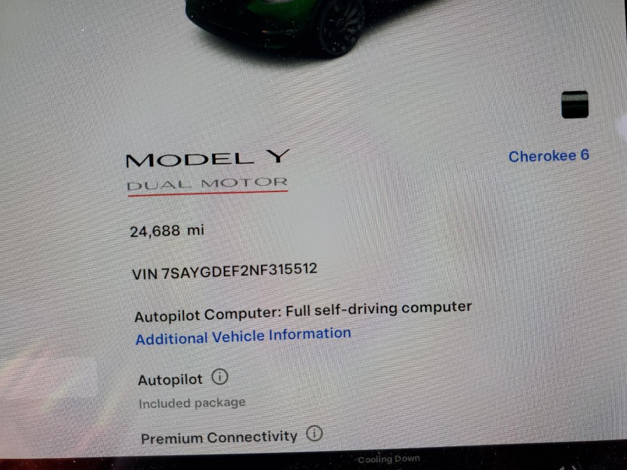 7SAYGDEF2NF315512 2022 Tesla Model Y